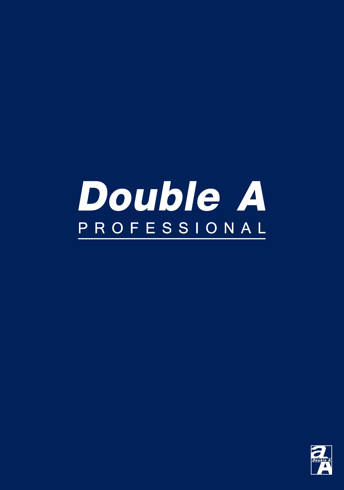 Double A  A5(25K)深藍色方格內頁膠裝筆記本-辦公室系列