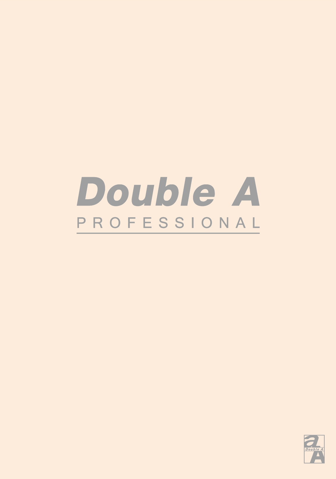 Double A  A5(25K)米色空白內頁膠裝筆記本-辦公室系列