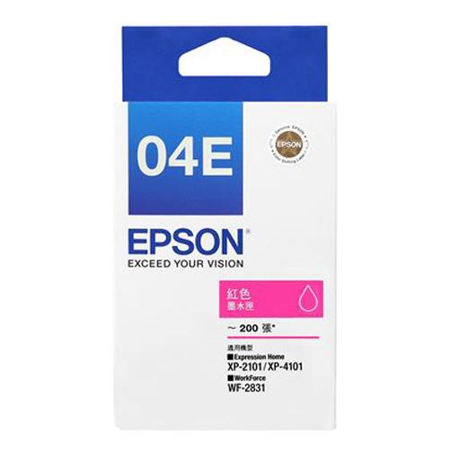 EPSON T04E350 NO.04E 原廠紅色墨水匣