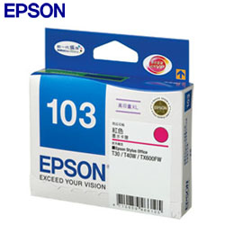 EPSON T103350 NO.103 原廠高容量紅色墨水匣 