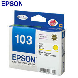 EPSON T103450 NO.103 原廠高容量黃色墨水匣
