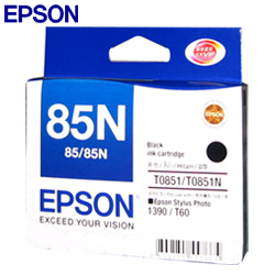 EPSON T122100 NO.85N 原廠標準容量黑色墨水匣 