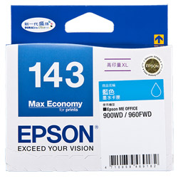 EPSON T143250 NO.143 原廠高容量藍色墨水匣