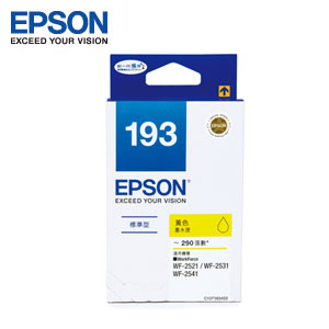 EPSON T193450 NO.193 原廠標準容量黃色墨水匣