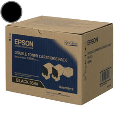 EPSON S050594 原廠黑色碳粉匣(雙包裝)